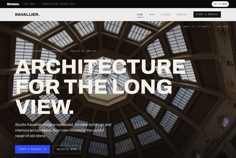 Studio Kavallier architecture website