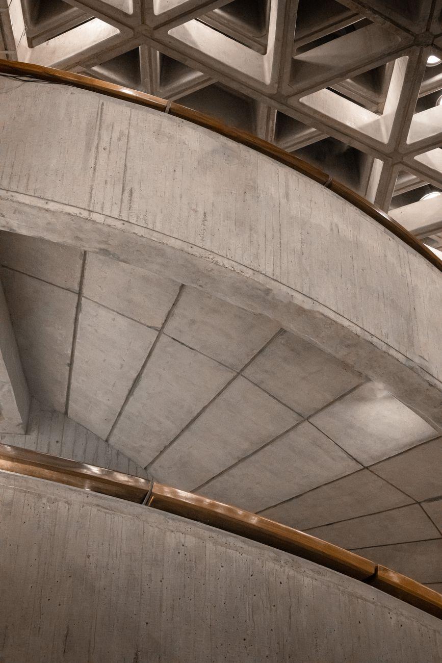 Concrete and timber junction