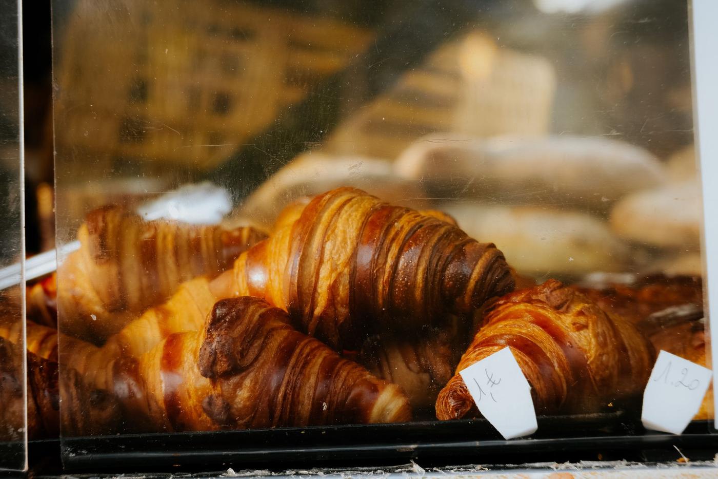 Fresh pastry close up