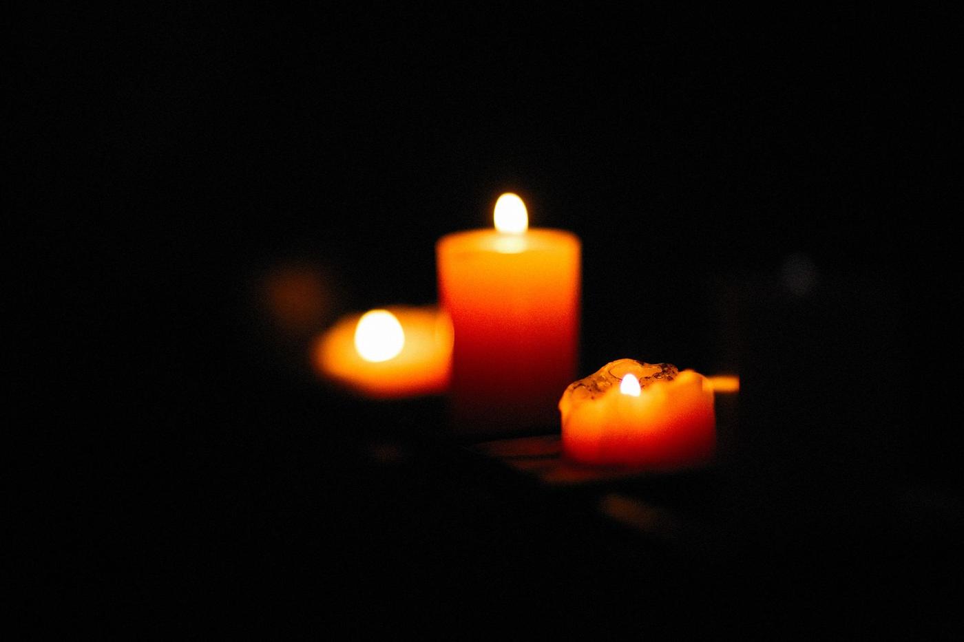 Candlelight in a treatment room