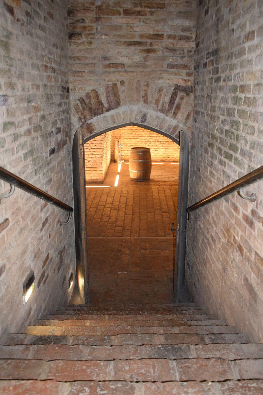 Stone vaults below the villa