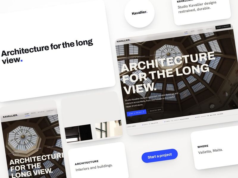 Studio Kavallier architecture website