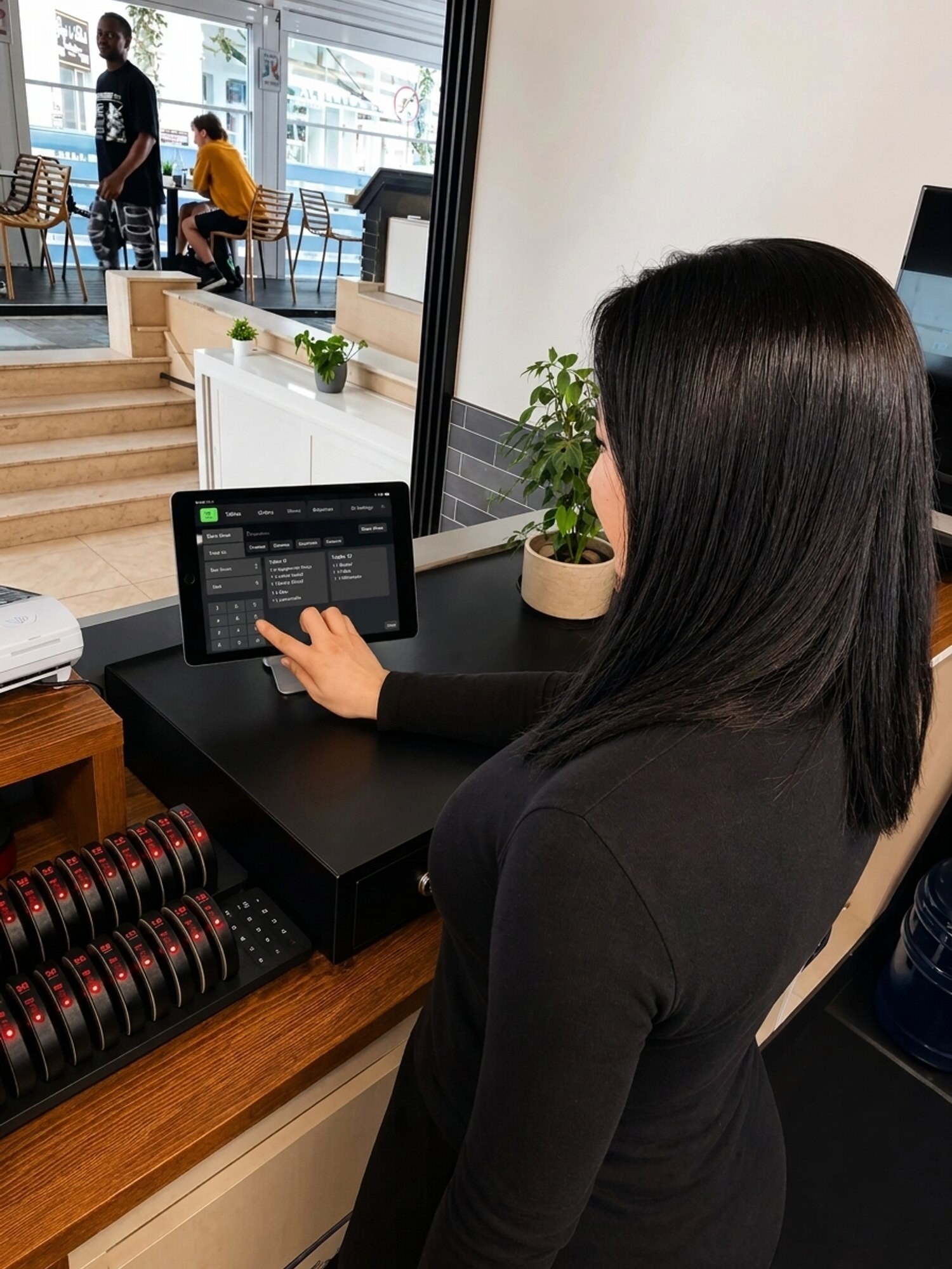 Peking point of sale in use