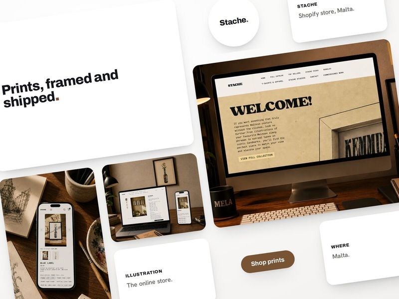 Stache Studios Shopify store by Blinklabs