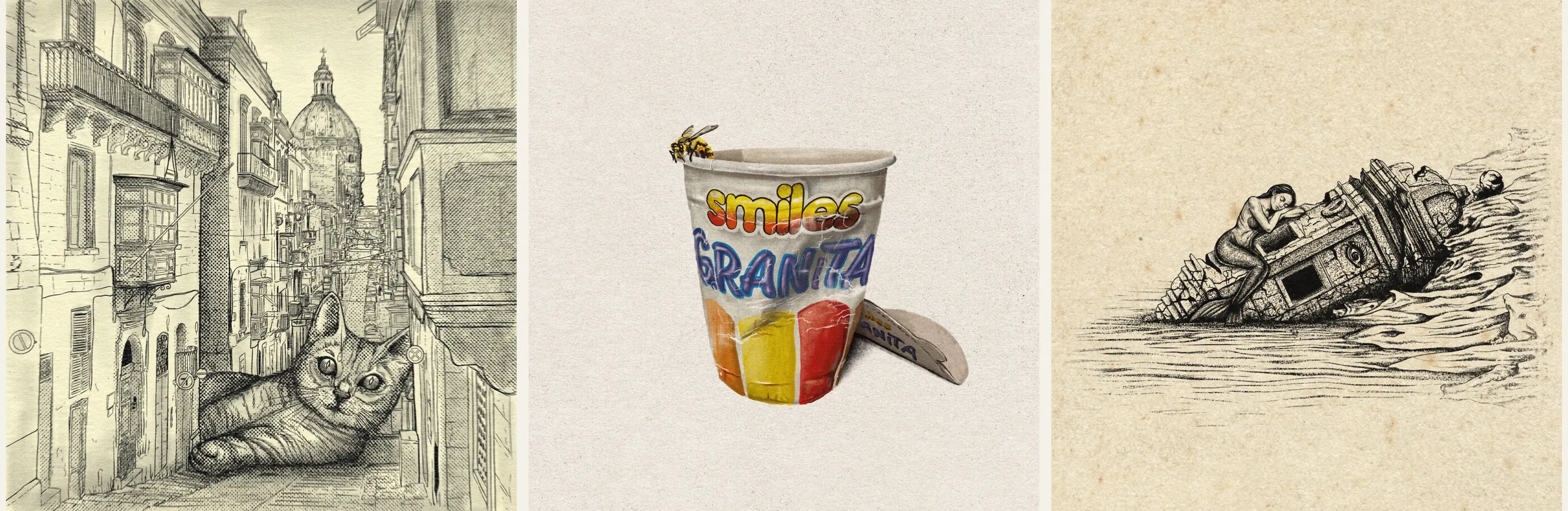 Stache illustrations and prints