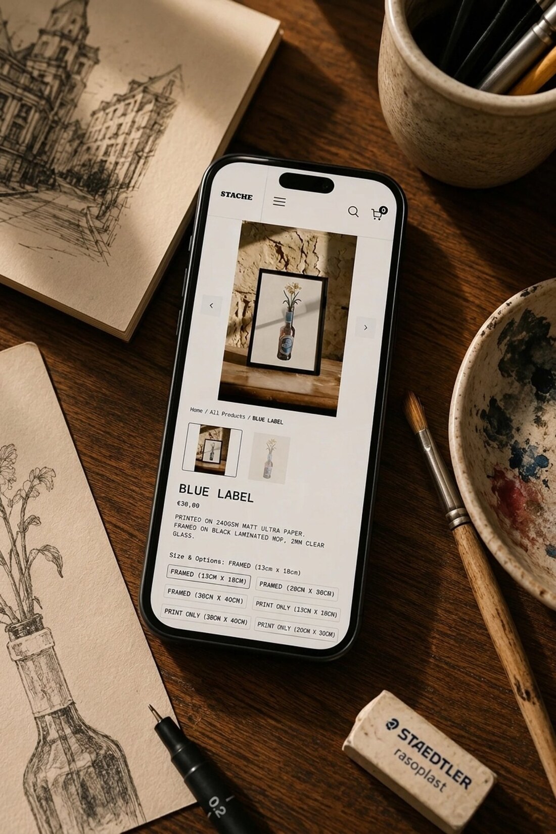 Stache product page