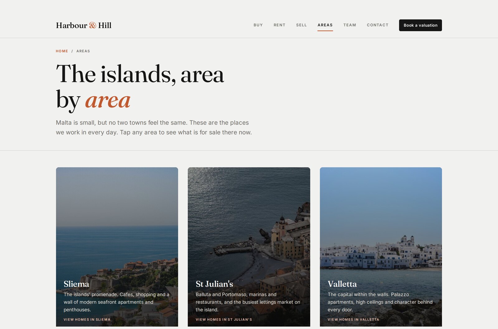 Harbour and Hill area guides