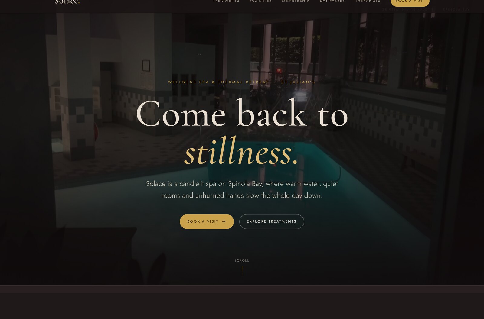 Solace template homepage