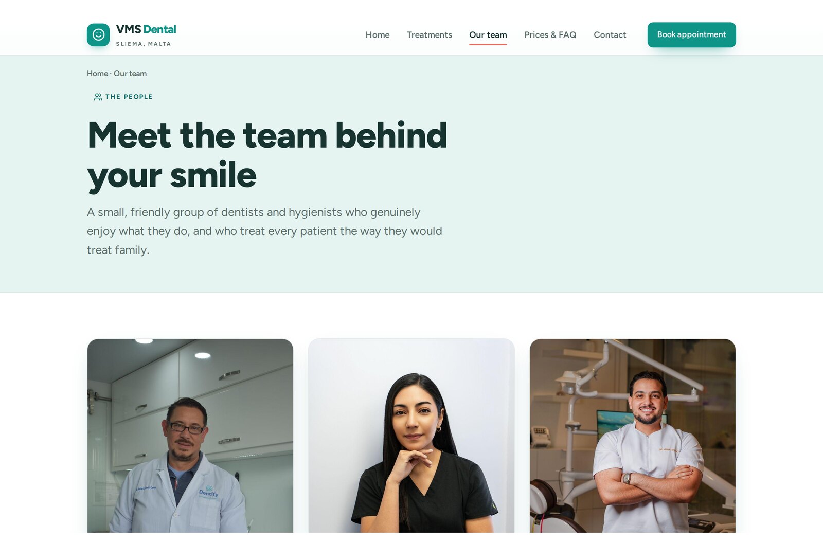 VMS meet-the-team page