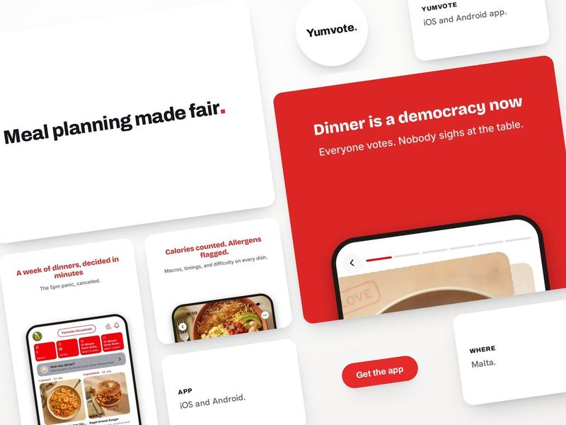 Yumvote brand and app by Blinklabs
